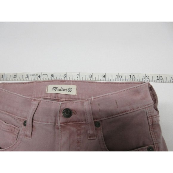 Madewell women's high waist stretch skinny crop garment dyed jeans 23 - Picture 10 of 12